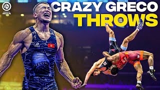 5 Minutes of Crazy GrecoRoman Wrestling Throws [upl. by Vasili]