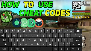 How To Apply Cheat Codes in GTA SA  GTA San Andreas Me Cheat code Kaise Lagaye Android Hindi 2024 [upl. by Htilil]