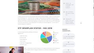 ETF Sparplan  Status  Mai 2018 [upl. by Dygall458]