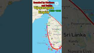 Vijayanagara Empire Map vijayanagara dynasty shorts samrajya history ram map harihar and buka [upl. by Atkins402]