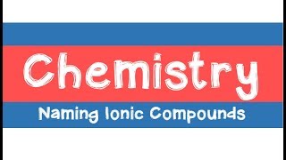 601 Naming and Writing Ionic Compounds [upl. by Annekahs723]