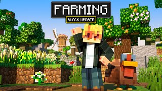 160 New Foods amp Mobs in Minecraft  NEW FARMING AddOn now out [upl. by Atterol406]