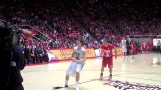 Jimmer Fredette Half Court Shot [upl. by Assilanna640]