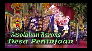 SESOLAHAN BARONG DESA ADAT PENINJOAN PEGUYANGAN KANGIN [upl. by Inafetse189]