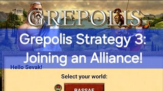 Grepolis Strategy 3 Joining an Alliance amp Updating the Key Buildings [upl. by Ahsia]