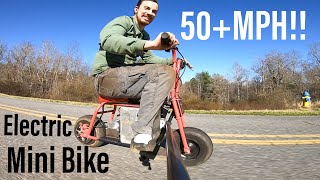 Insanely Fast 6000w Electric Mini Bike [upl. by Dranik508]