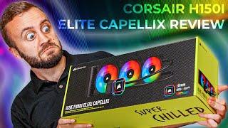 Corsair iCUE H150i Elite Capellix Review More RGB  Commander CORE [upl. by Tingey]