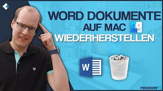 Mac nicht gespeicherte WordDatei wiederherstellen [upl. by Worlock528]