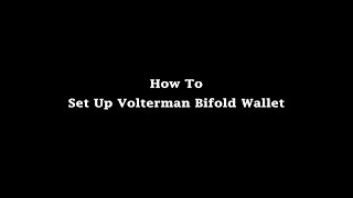 How to set up Volterman smart bifold wallet [upl. by Corder]