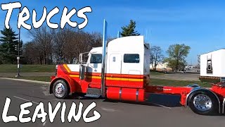 MATS 2024 Trucks Leaving Mid America Truck Show [upl. by Zachary834]