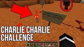 I did the CHARLIE CHARLIE CHALLENGE in Minecraft Do NOT Try This [upl. by Dupin]