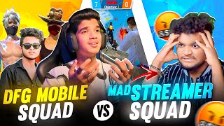 😨DFG MOBILE📱 SQUAD HAKKER🤬GAMEPLAY  MAD STREAMER😭 4 VS 4🔥 FREE FIRE IN TELUGU dfg freefire [upl. by Neroc]