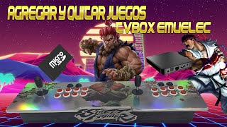 Mega tutoriial Agregar y Quitar juegos Tablero Arcade Tvbox Emuelec [upl. by Uis837]