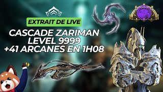 Level 9999 Cascade Zariman Ash Phenmor Cerata 41 Arcanes en 1h08 warframe [upl. by Tudela]