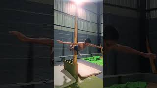 DEFYING GRAVITY Mastering the Back Thigh Catch in Mallakhamb  Fitness Motivation [upl. by Elraet]