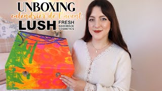 UNBOXING Calendrier de lAvent LUSH 2022  🎅🏼 Des full sizes 🥳 Contenu amp infos   LOdoesmakeup [upl. by Eddra]