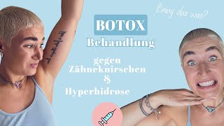 Botox Behandlung gegen Zähneknirschen und übermäßiges Schwitzen Hyperhidrose  hilft das WIRKLICH [upl. by Ardnaeed]