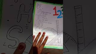 Maths holiday homework front page design youtubeshortvideo [upl. by Itsirk]