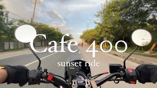 MOTORSTAR CAFE 400  Sunset ride in Cavite  4k No talking [upl. by Irrac]