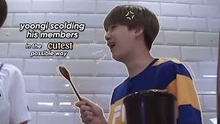 yoongi scolding his members in the cutest possible way [upl. by Edobalo97]