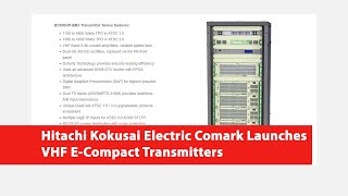 Hitachi Kokusai Electric Comark Launches VHF ECompact Transmitters [upl. by Olcott]