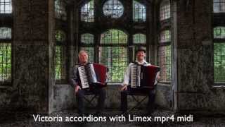 Argentine Tango El Choclo Accordion Duo HuuBér Huib Hölzken Limex MIDI MPR4Victoriafisarmonica [upl. by Denbrook725]