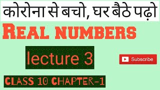 Real numbers chapter 1 class 10  lecture 3 cbse class 10 chapter 1  prove that √3 is irrational [upl. by Hu]