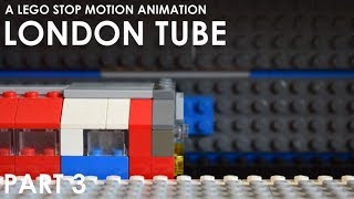 LEGO London Tube 1996 Stock Train Stop Motion Animation Jubilee Line [upl. by Ahtebat485]