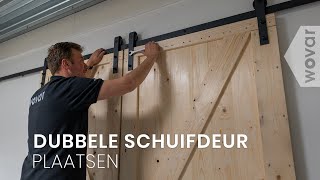 Zelf dubbele schuifdeur maken  Schuifdeur rails [upl. by Denna792]