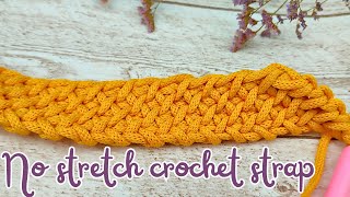 No stretch Easy Sturdy Beautiful Crochet Strap  Crochet Handles for Bag [upl. by Piks982]