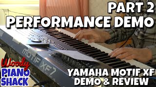 Yamaha MOTIF XF Demo amp Review Part 02  Jamming in Performance Mode [upl. by Alysa]