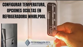 Ajustes de temperatura activar el Modo Vacaciones en tu Refrigeradora Whirlpool [upl. by Pandora]