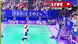 Live Badminton Ginting vs Toma Junior P❗Olimpiade Paris [upl. by Asnerek]