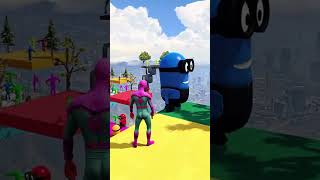 GTA 5 Epic Ragdolls  Spiderman JumpsFails ep40 shorts gta5 fails ragdolls [upl. by Simonne]