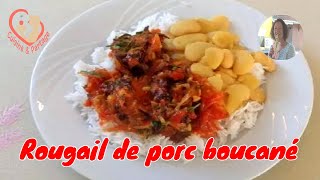 Rougail De Porc Boucané 974 pois du Cap et riz [upl. by Maryjane313]