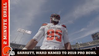 Myles Garrett amp Denzel Ward Selected for 2019 Pro Bowl  Browns 2 Minute Drill [upl. by Alaecim]