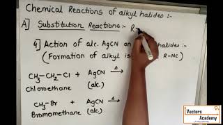 Lecture 4  Halogen Derivatives of hydrocarbons  Chemical Reactions of Alkyl Halides [upl. by Yeltneb]