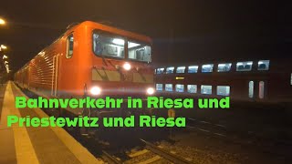 Bahnverkehr in Riesa und Priestewitz und Riesa [upl. by Albie394]