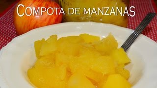 Compota de manzanas casera FACIL postre bajas calorias [upl. by Jurkoic]