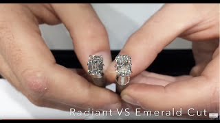 Emerald VS Radiant Cut Diamond FaceOff   Live Show 8 [upl. by Llerref136]