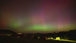 Northern lights in Czech Republic 1052024 [upl. by Bartosch]