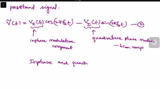 Complex Representation of Passband Signal [upl. by Nirmak929]