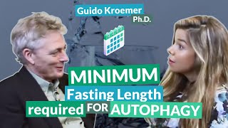 Minimum fasting length required for autophagy  Guido Kroemer [upl. by Engapmahc]