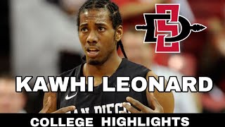 Kawhi Leonard San Diego State College Highlights [upl. by Lanam]