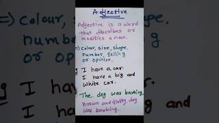 What is an Adjective Adjective for class 2 What is noun [upl. by Enhpad121]