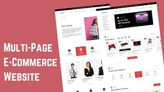 Complete ecommerce website design using html css and javascript [upl. by Leinahtam413]