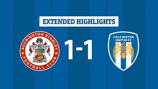 Extended Highlights  Accringon Stanley 11 Colchester United [upl. by Molohs]