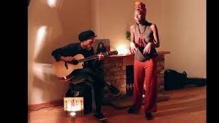 Dennis Brown  Sitting And Watching  Teshay Makeda Tribute  Acoustic Cover [upl. by Marozik]