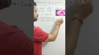 Componendo amp Dividendo in trigonometry shorts [upl. by Anaimad]