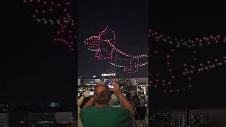 Drone Light Show over the Brisbane River drone lightshow brisbane [upl. by Adan]